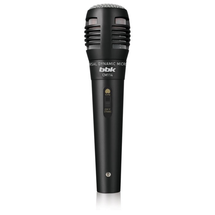 Микрофон проводной BBK CM114 2.5м черный микрофон bbk cm114 black
