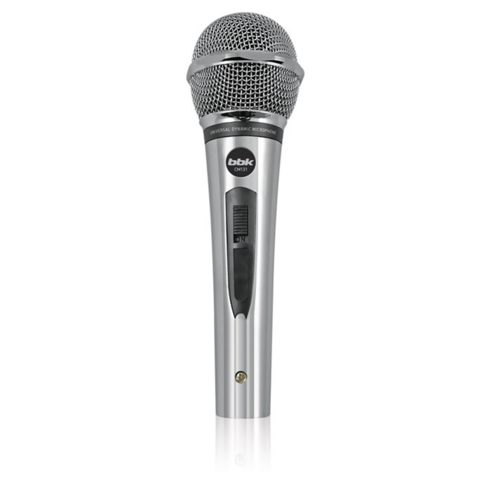 Микрофон проводной BBK CM131 5м серебристый микрофон проводной bbk cm114 2 5м черный