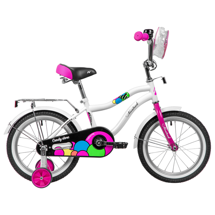 

Велосипед 16" Novatrack CANDY, цвет белый