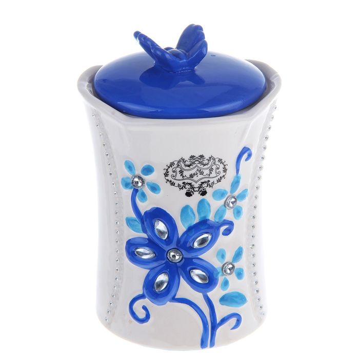 Банка для сыпучих продуктов 750 мл "Маэстро", цвет синий