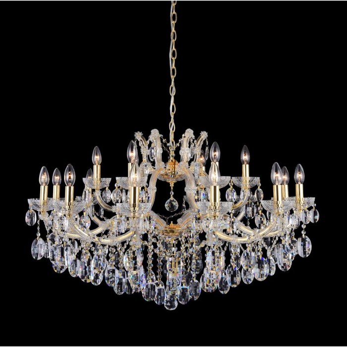 

Люстра Crystal Lux, Hollywood 2011/318, E14, 18х60 Вт, 60х95х95 см, цвет золотой