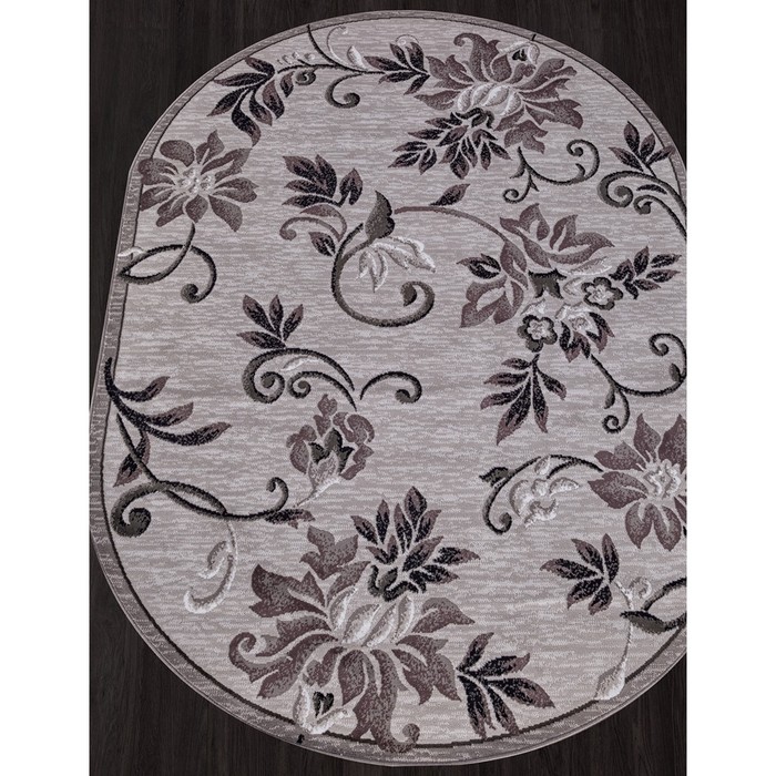 

Ковёр овальный Silver d353, размер 60x110 см, цвет gray