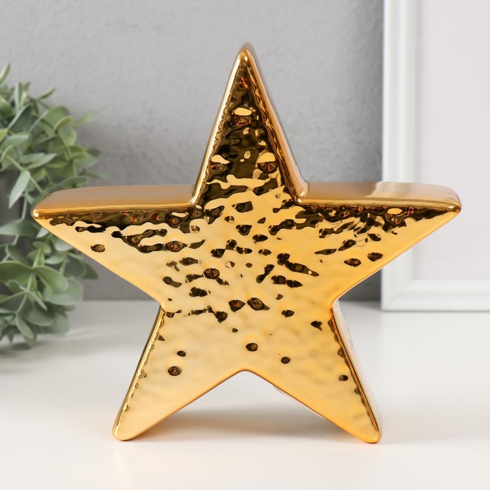 Копилка керамика Золотая звезда 19,5х5,5х19,5 см