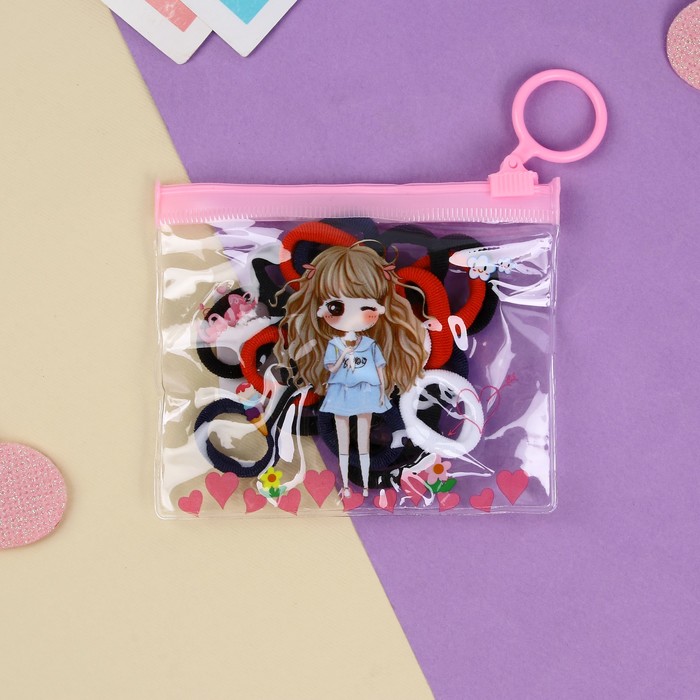 

Резинка для волос "Непоседа" (набор 20 шт) девчонка классика, 2,5 см, микс