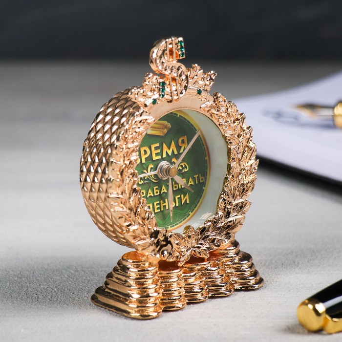 Часы настольные "Время зарабатывать деньги"