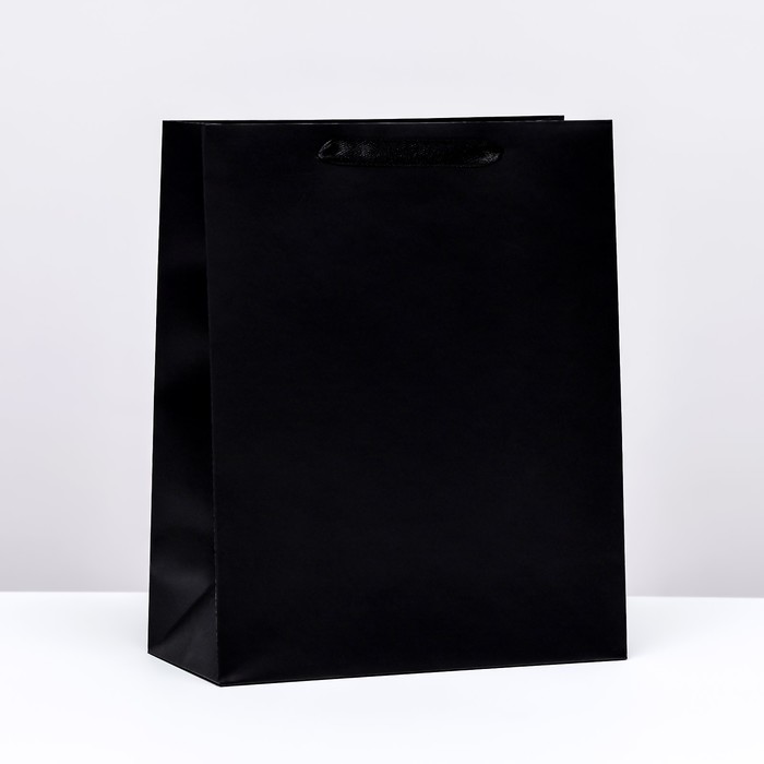 Пакет ламинированный «Черный», M 26 × 32 × 12 см