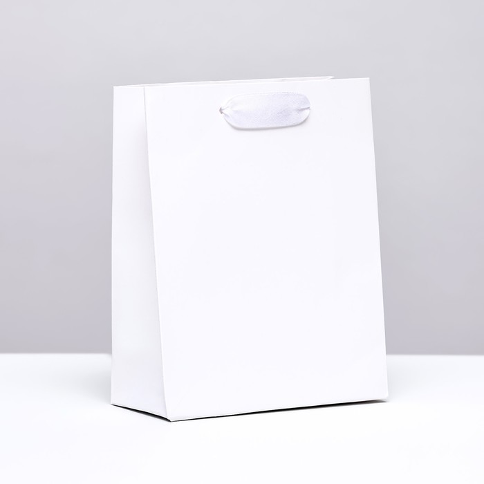 пакет ламинированный букет s 12 × 15 × 5 5 см Пакет ламинированный «Белый», S 12 × 15 × 5,5 см