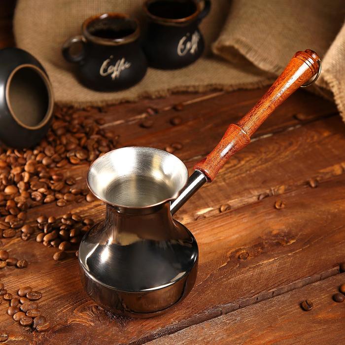Турка для кофе медная 0,39л цельная турка для кофе медная борисовская керамика спорт