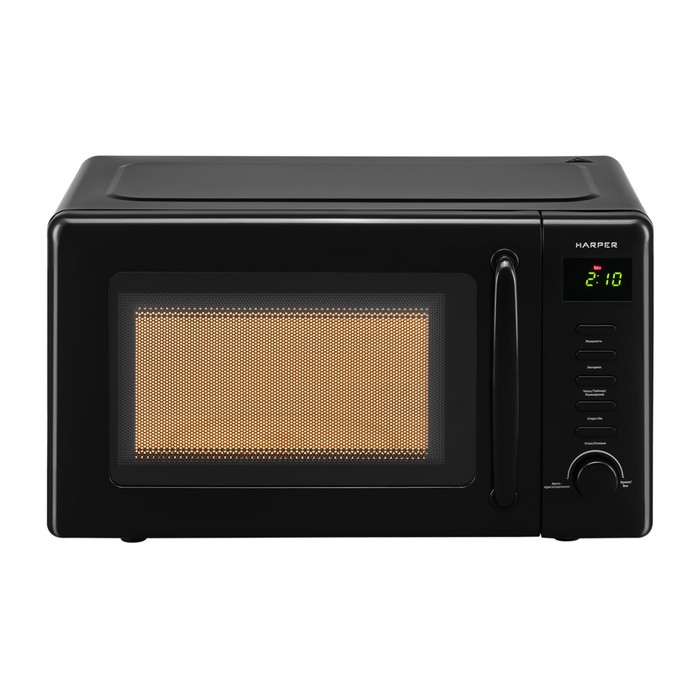 фото Микроволновая печь harper hmw-20st02, 700 вт, 20 л, 5 режимов, чёрная