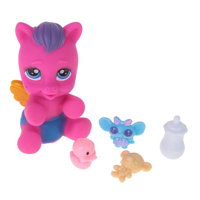 Пони "Маленькая" с аксессуарами, цвета МИКС