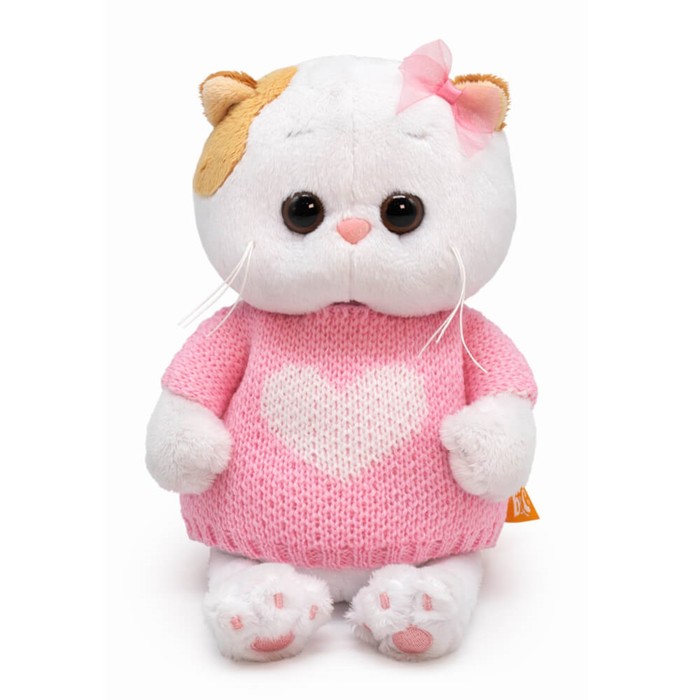 Мягкая игрушка «Ли-Ли BABY», в свитере с сердцем, 20 см мягкая игрушка ли ли с сердцем 27 см