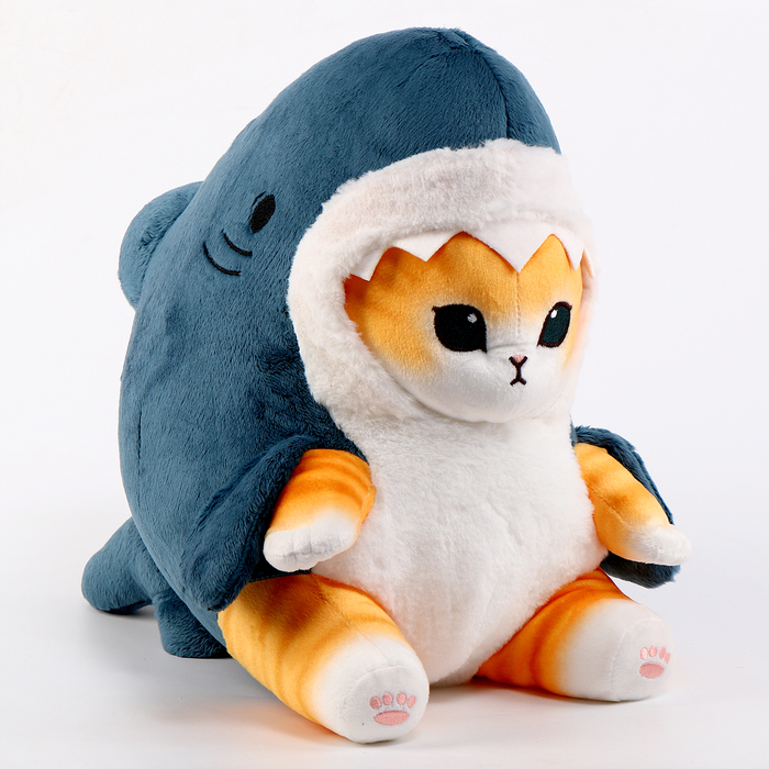 цена Мягкая игрушка «Котик-акула», 35 см