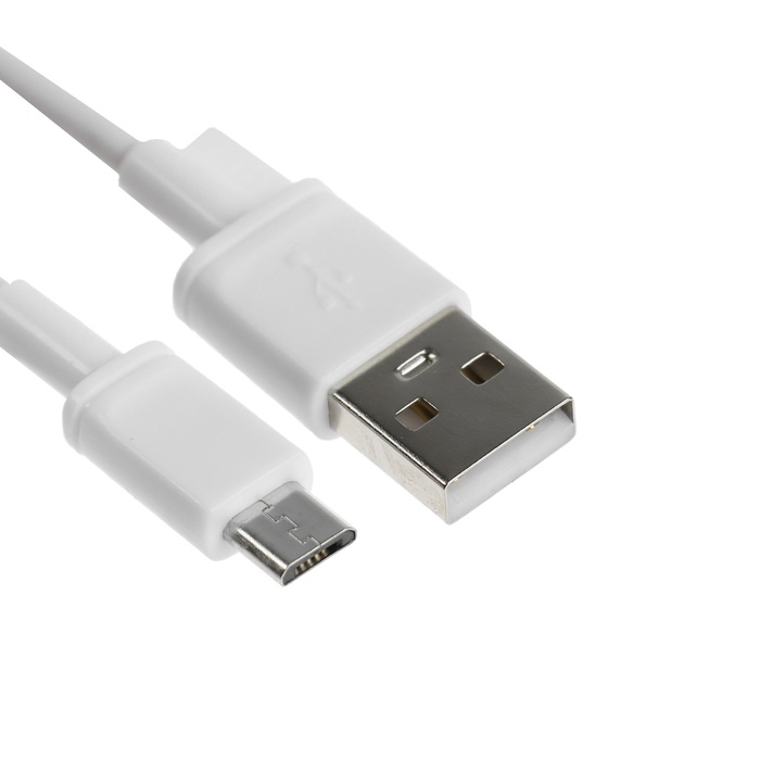 Кабель BYZ BC-041, micro USB - USB, 3 А, 1 м, силикон, белый usb кабель byz x8 am microbm 1 метр 4a силикон белый
