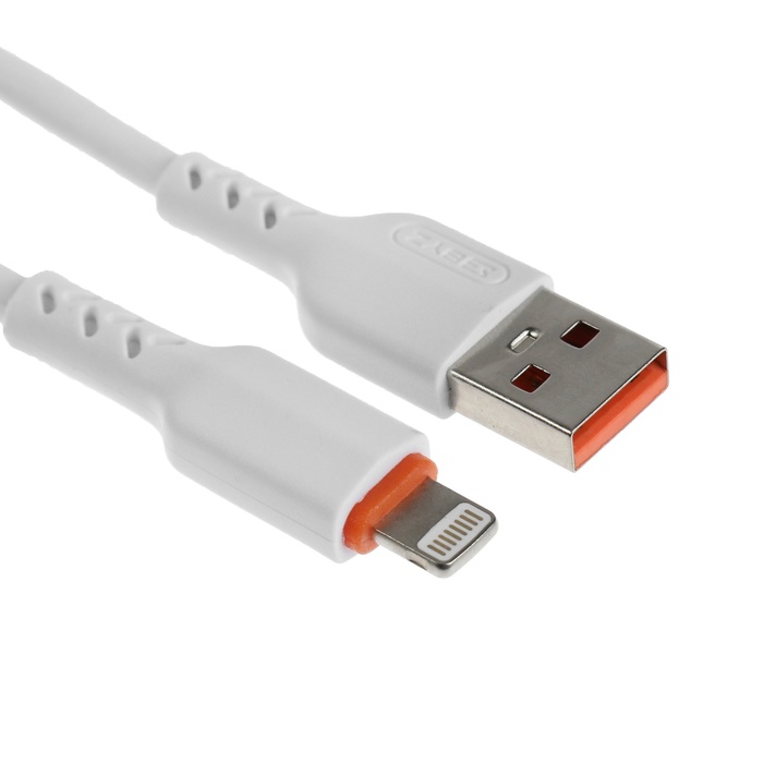 

Кабель BYZ BC-151, Lightninig - USB, 5 А, 1.1 м, TPE, белый