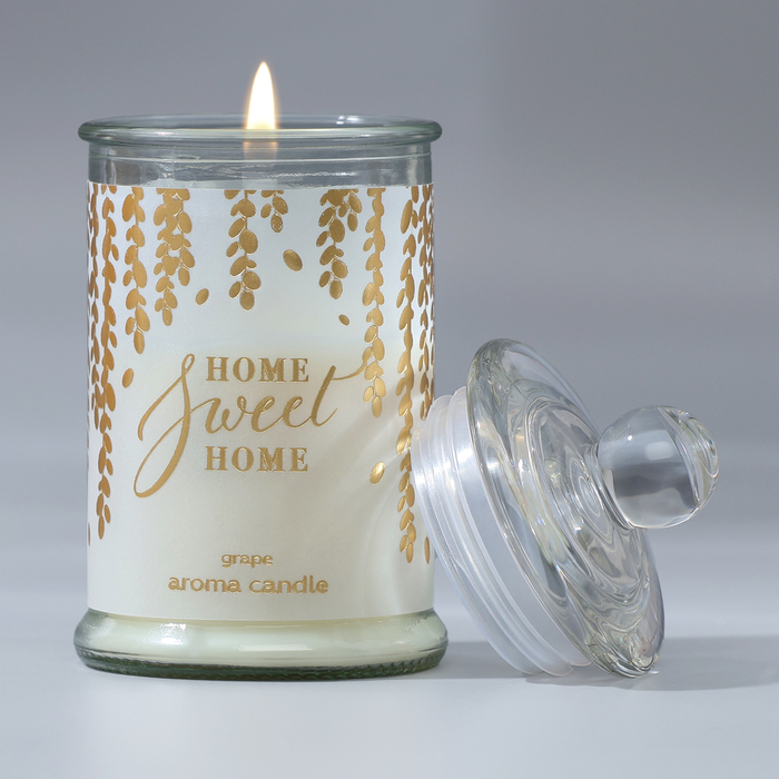 Ароматическая свеча «Sweet home», аромат винограда, 11,5 х 5,8 см. свеча баночка sweet home аромат лаванда 11 х 5 8 см