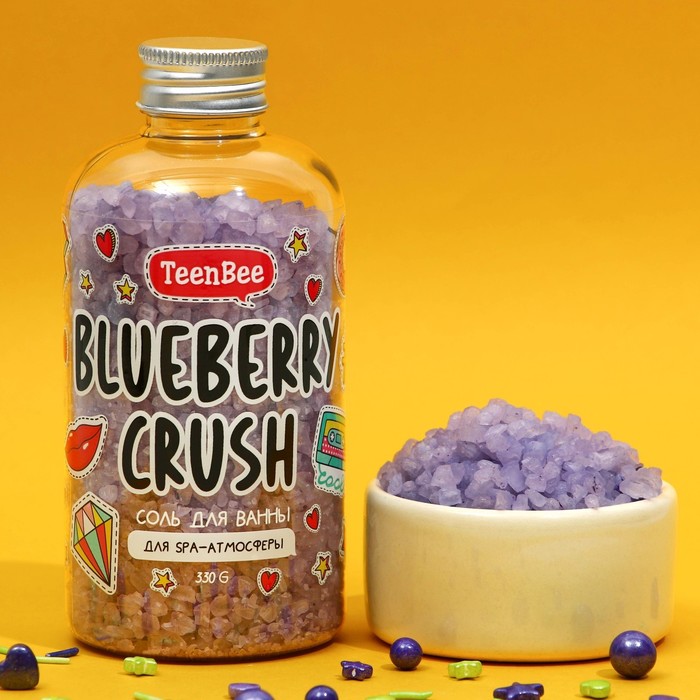 фото Соль для ванны с ароматом черники, 330 гр teenbee