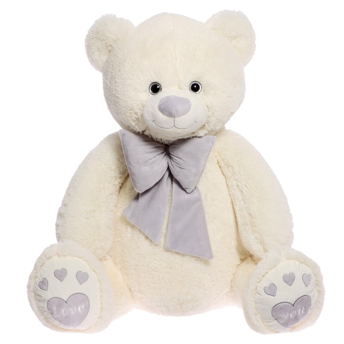 Мягкая игрушка «Медведь Пьер с бантом», цвет латте, 130 см любимая игрушка мягкая игрушка медведь тоффи латте 50 см
