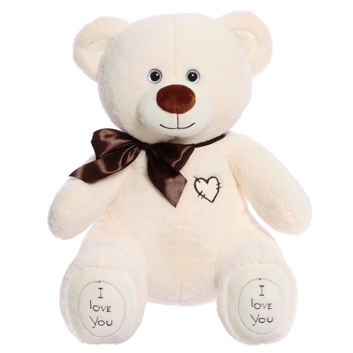 Мягкая игрушка «Медведь Фил», 65 см, цвет латте мягкая игрушка медведь 3 открытки цвет белый 65 см