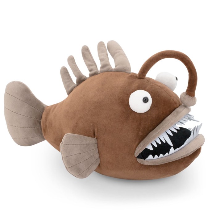 фото Мягкая игрушка «рыба удильщик», цвет коричневый, 35 см orange toys