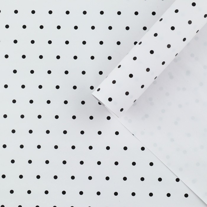 Бумага упаковочная глянцевая «Горошек», 70 х 100 см бумага упаковочная глянцевая единороги в космосе 70 х 100 см
