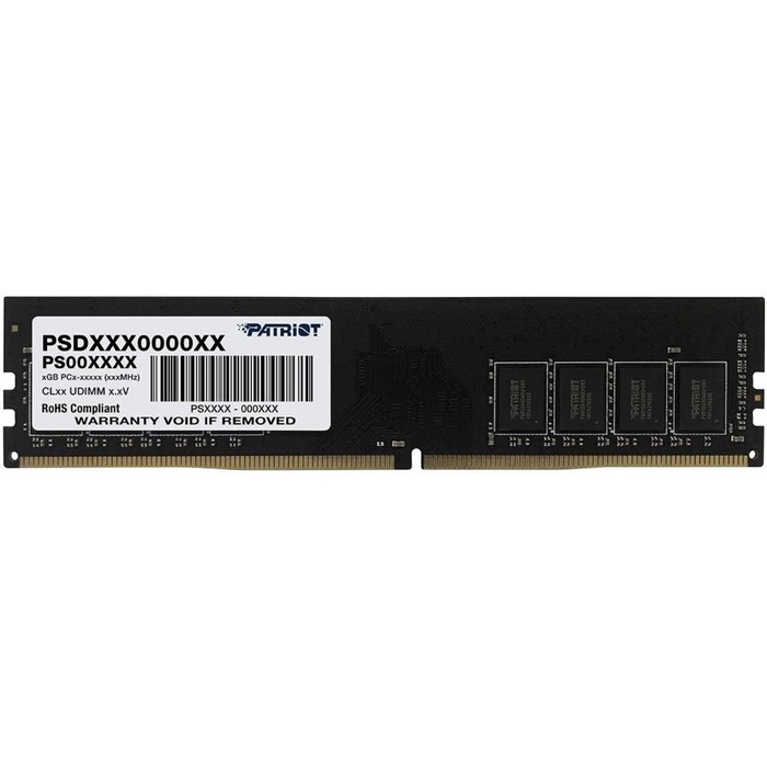 Память DDR4 16GB 3200MHz Patriot PSD416G32002 Signature RTL Gaming PC4-25600 CL22 DIMM 288- 102936 память ddr4 hpe p07642 h21 16gb dimm reg pc4 25600 cl22 3200mhz