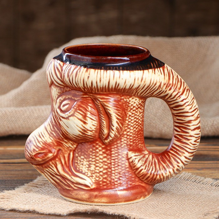 Кружка для пива "Коза" 0,5 л, микс