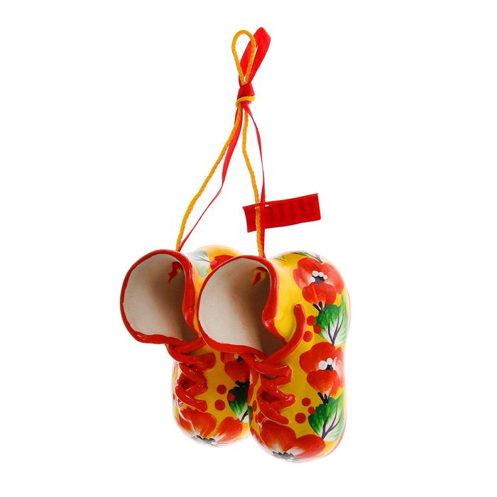 Оберег-ботинок "Конфетти" с росписью, микс