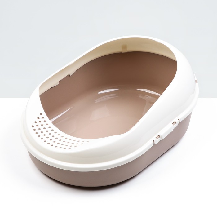 

Лоток для кошек с бортом без сетки "Космо" 51,9 x37,8 x 21,3 см, коричневый