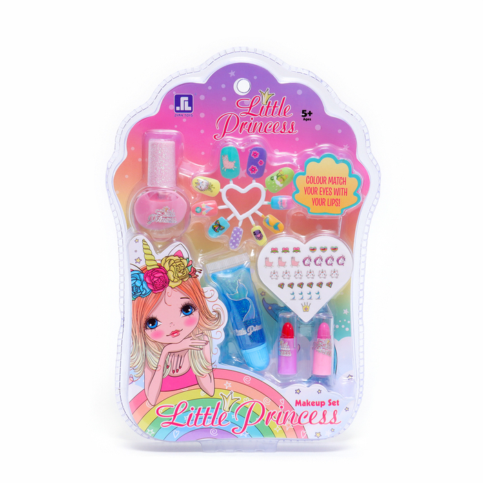 Набор косметики для девочки Маленькая принцесса, с накладными ногтями