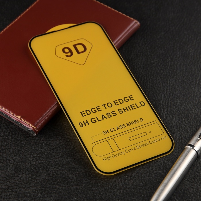 

Защитное стекло для iPhone 14 Pro, 9H, 0.33 мм, чёрная рамка