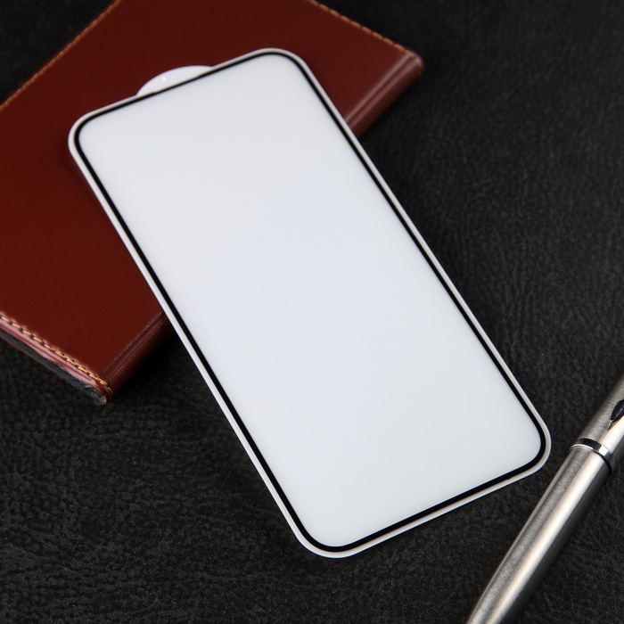 

Защитное стекло для iPhone 15 Pro Max, 9H, 0.33 мм, чёрная рамка
