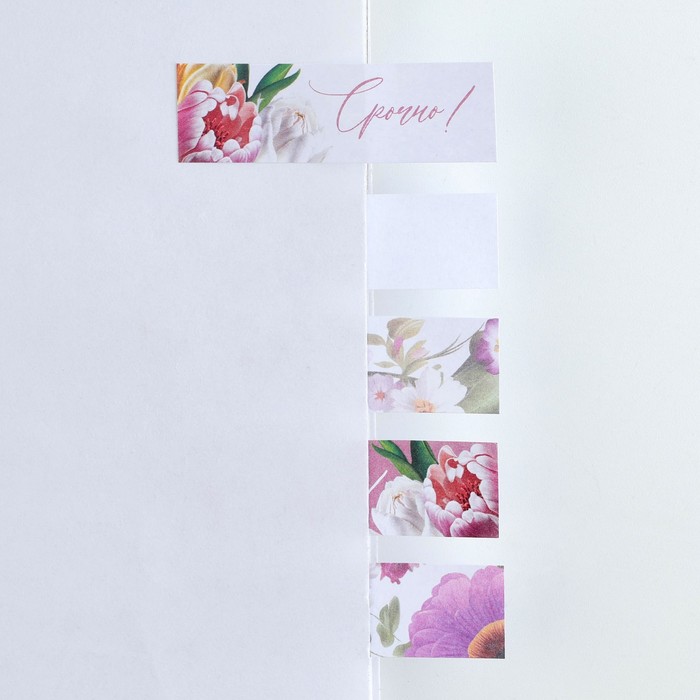 фото Стикеры-закладки, на подложке «с 8 марта.цветы», 5 шт, 30 л/шт artfox