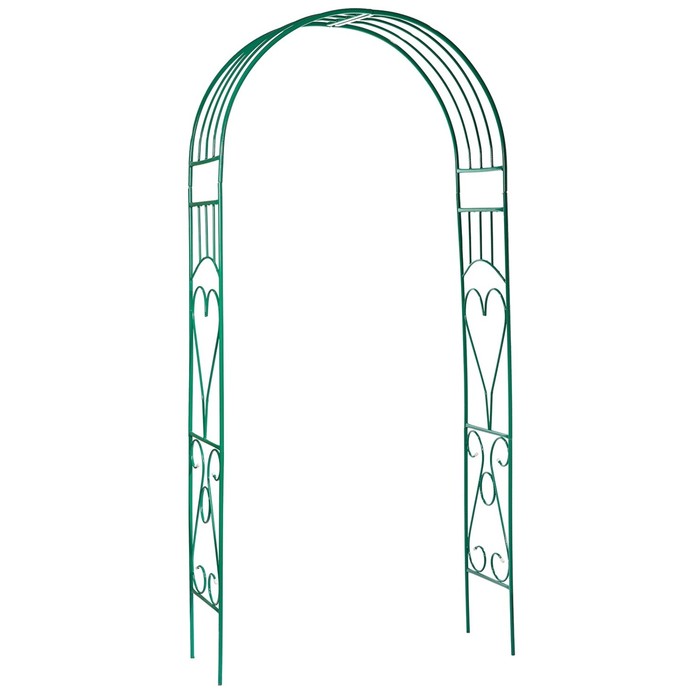 Арка садовая, разборная, 240 × 110 × 40 см, металл, зелёная, «Лето» арка садовая разборная 240 × 125 × 36 5 см металл зелёная волна