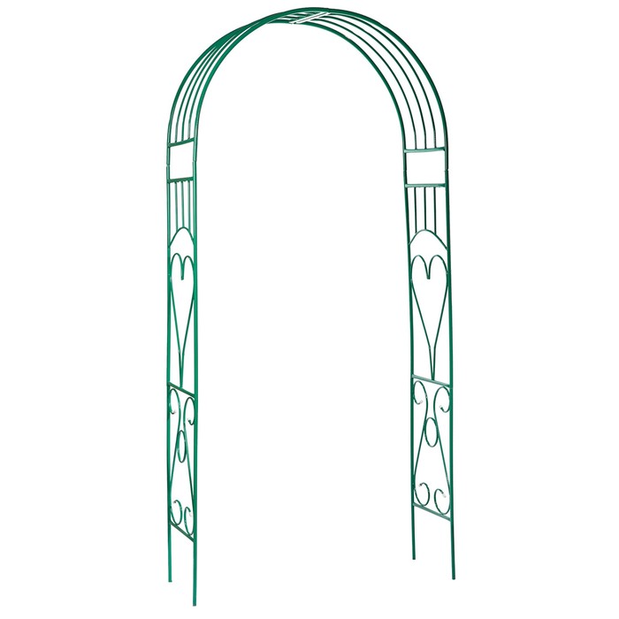 Арка садовая, разборная, 240 × 110 × 36 см, металл, зелёная, «Лето-2» арка садовая разборная 240 × 125 × 36 5 см металл бронзовая