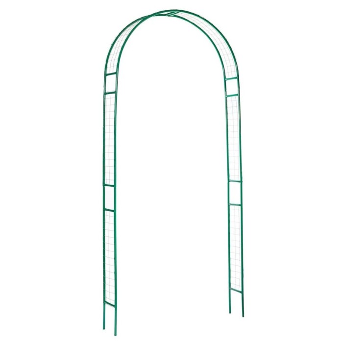 Арка садовая, разборная, 240 × 110 × 20 см, металл, зелёная, «Сетка» арка садовая разборная 240 × 110 × 36 см металл зелёная лето 2
