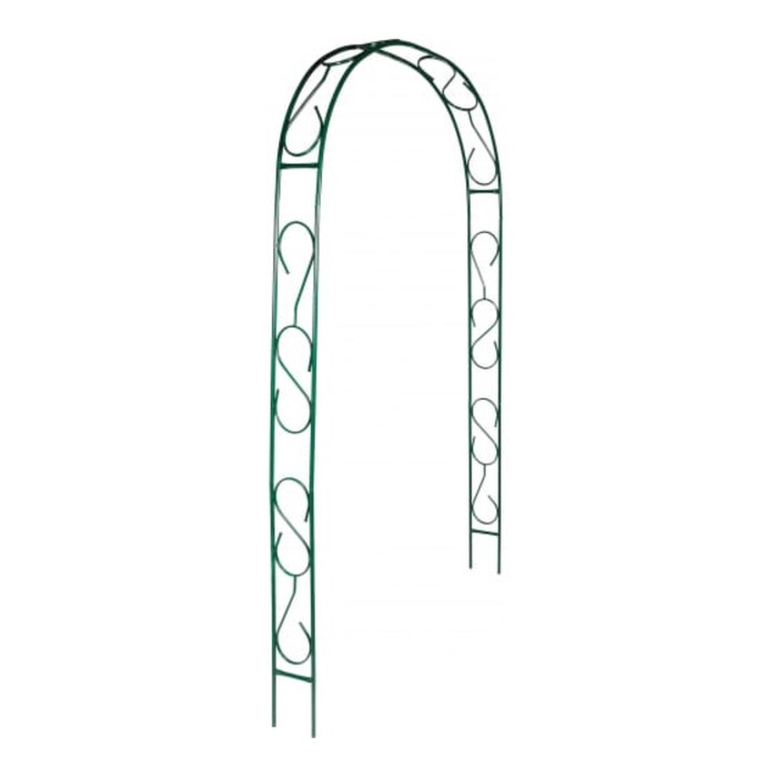 Арка садовая, разборная, 240 × 110 × 20 см, металл, зелёная, «Тюльпан-2» арка садовая разборная 240 × 110 × 36 см металл зелёная ромб 2
