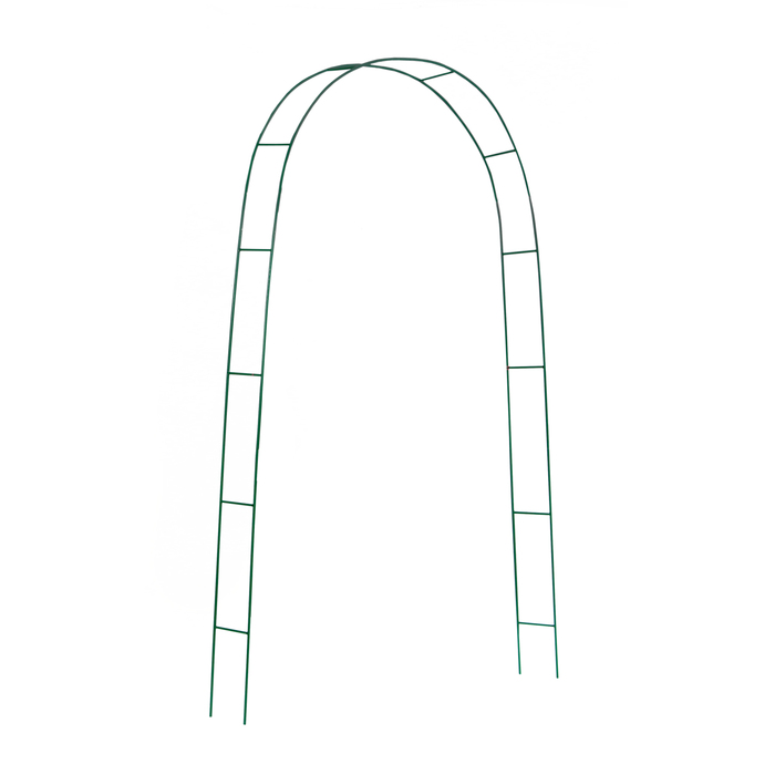 Арка садовая, 240 × 125 × 20 см, металл, зелёная арка садовая разборная 230 × 125 × 36 5 см металл зелёная