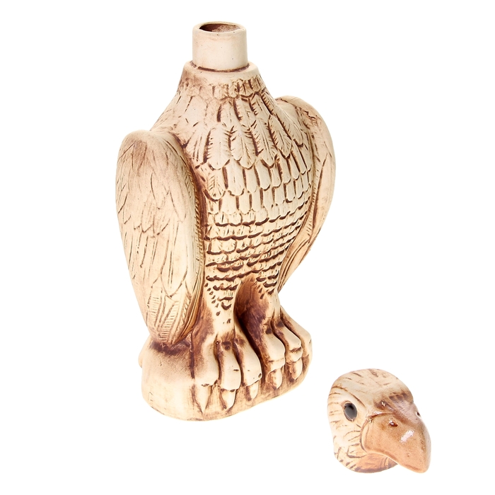 Штоф с рюмками "Орёл" шамот, коричневый, 7 предметов, 1 л