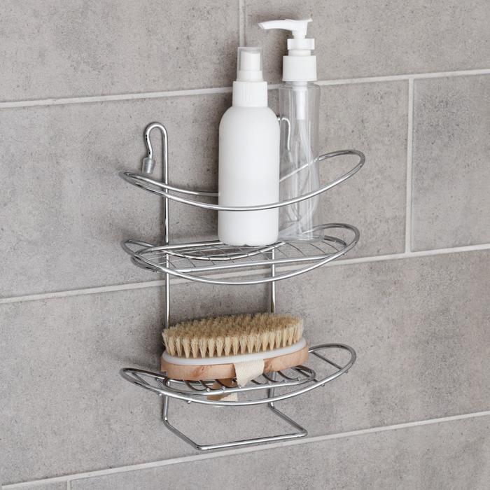 Полка 2х-ярусная на присосках