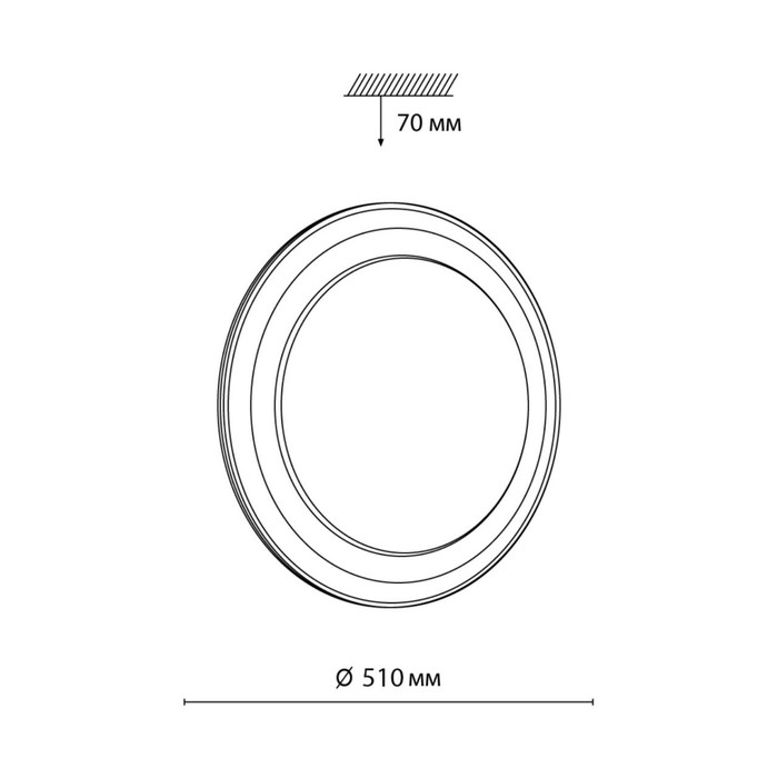 

Светильник SETTA LED 72Вт 3000-6300К D510 IP43, с ПДУ