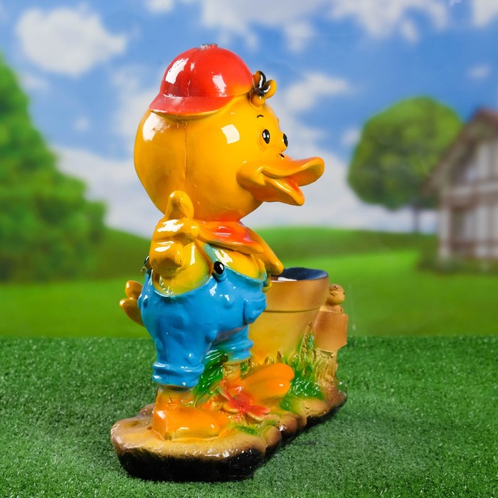 Кашпо "Утёнок" жёлтое, микс