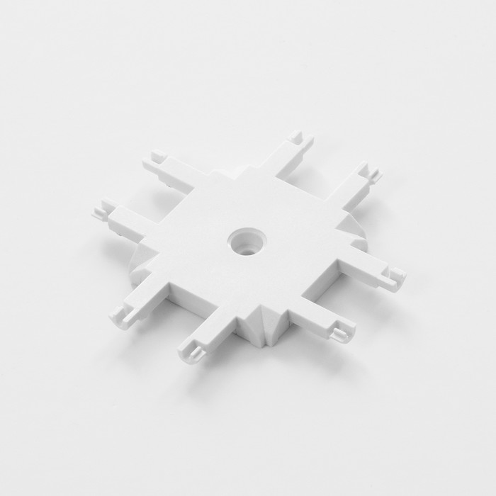 Коннектор SLIM Х-образный 4-жильный белый 0,7х4х2см