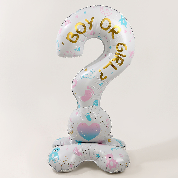 шар фольгированный 47 фигура на подставке под воздух мальчик или девочка в инд уп Шар фольгированный 62 «Мальчик или девочка» на подставке