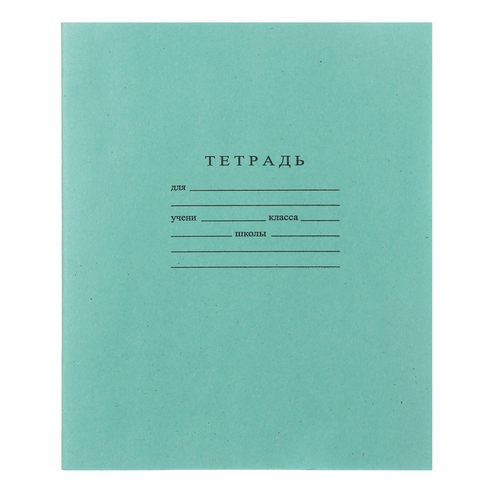 Комплект тетрадей из 10 штук 24 листа в линию Зелёная обложка 