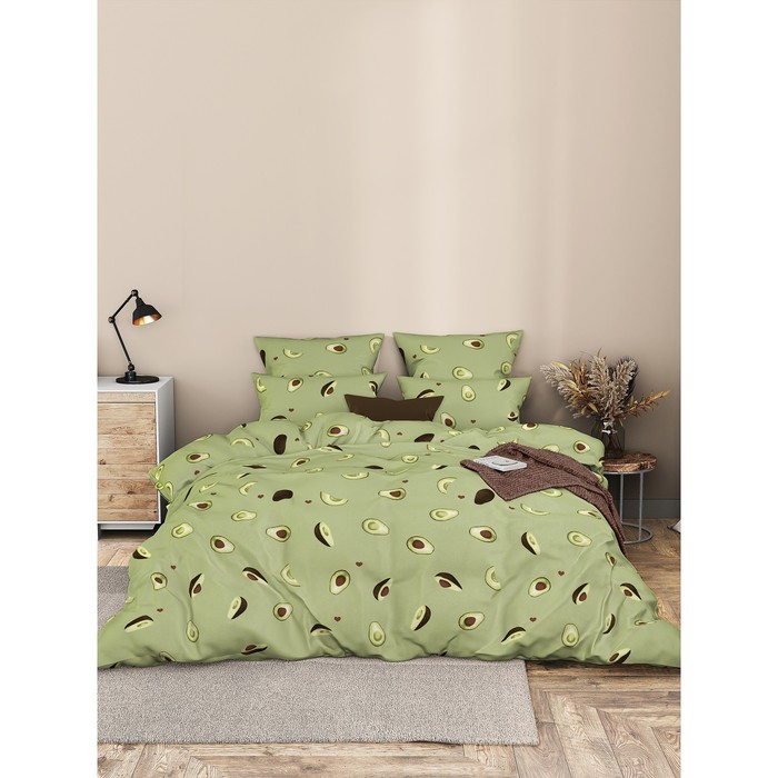 

Постельное бельё 2 сп «Авокадо», размер 180х220 см, 175х215 см, 50х70 см - 2 шт