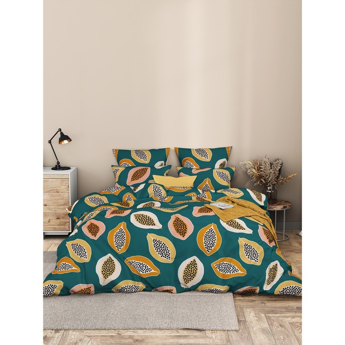 

Постельное бельё 2 сп «Папайя», размер 180х220 см, 175х215 см, 50х70 см - 2 шт