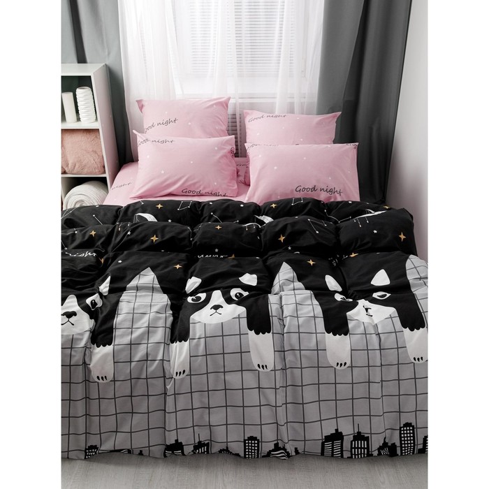 

Постельное бельё евро «Томас», размер 200х220 см, 200х220 см, 50х70 см - 2 шт