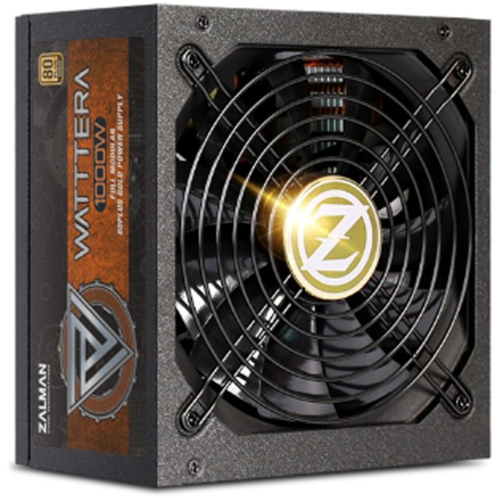 

Блок питания Zalman ATX 1000W ZM1000-EBTII, 24+2x(4+4)pin, APFC, 135 мм fan, 8xSATA, RTL