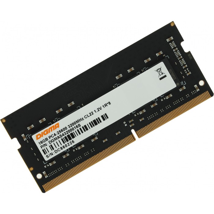 

Модуль памяти DDR4 16Gb 3200MHz DGMAS43200016S RTL PC4-25600 CL22 SO-DIMM 260-pin 1.2В single rank