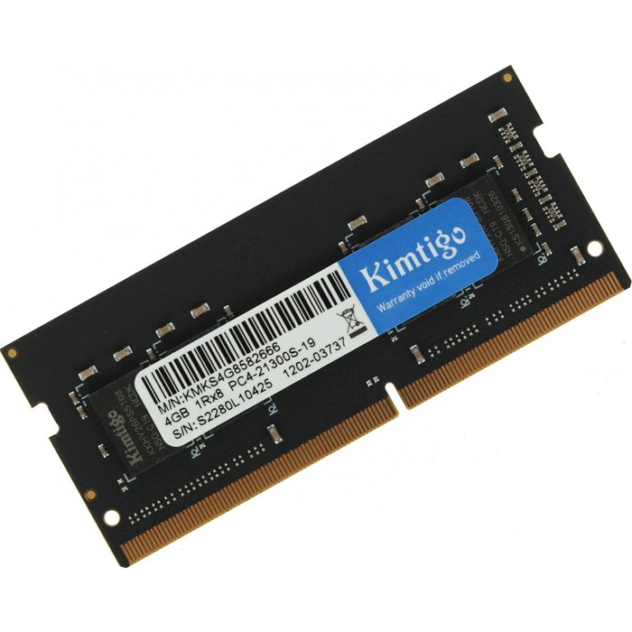 

Модуль памяти DDR4 4Gb 2666MHz KMKS4G8582666 RTL PC4-21300 CL19 SO-DIMM 260-pin 1.2В single rank
